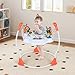 BABY JOY Baby Activity Center, Baby Jumpers and Bouncers with Music, Lights, 360° Rotating Seat, 3 Adjustable Heights, Montessori-Inspired Activity Center for Baby 6 Months + (Orange)
