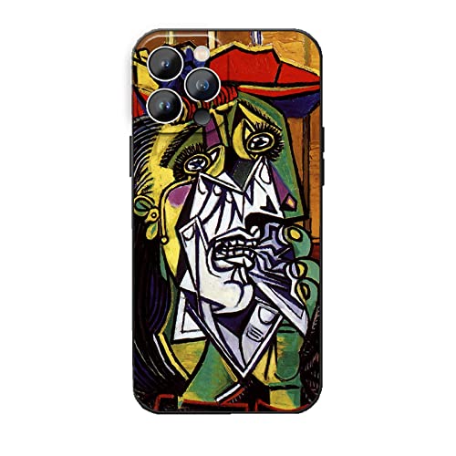 Image of Cover for iPhone 13 Pro Max, Weeping Woman by Picasso Phone Case for Women Men, Abstract Colorful Waterproof Shockproof iPhone Case