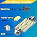 GIVEUBED 578 Led Car Bulbs,42mm 41mm 211-2 212-2 Festoon LED Bulbs, 1.65in 48-SMD 3014 Chipsets Led Festoon light, 6000K White Super Bright 569 light For Interior Map Dome Door Lights Pack of 4