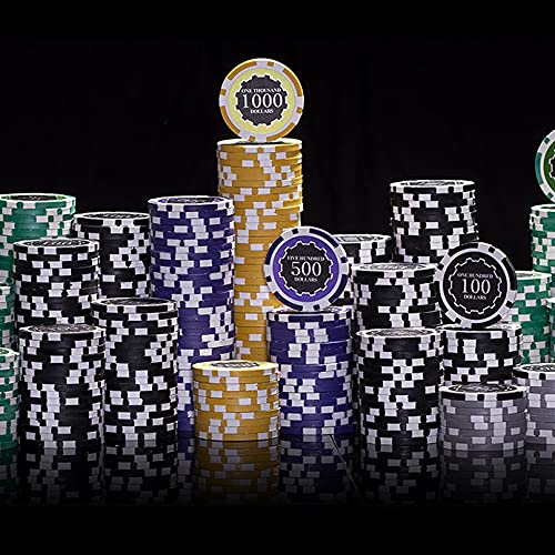 Mbgbrybelly Eclipse Poker Chip Set In Acrylic Carry Case - Heavyweight 14-Gram Casino Quality Poker Chips - Display And Transport Your Collection - Heavy-Duty Protection (1000 Ct) #TOP1