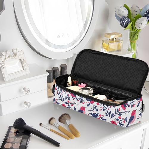 Bolsa de viaje Free Birds Marble para herramientas de cabello con tapete resistente al calor para planchas, rizadores y accesorios de cuidado capilar. Organizador portátil miniatura 7