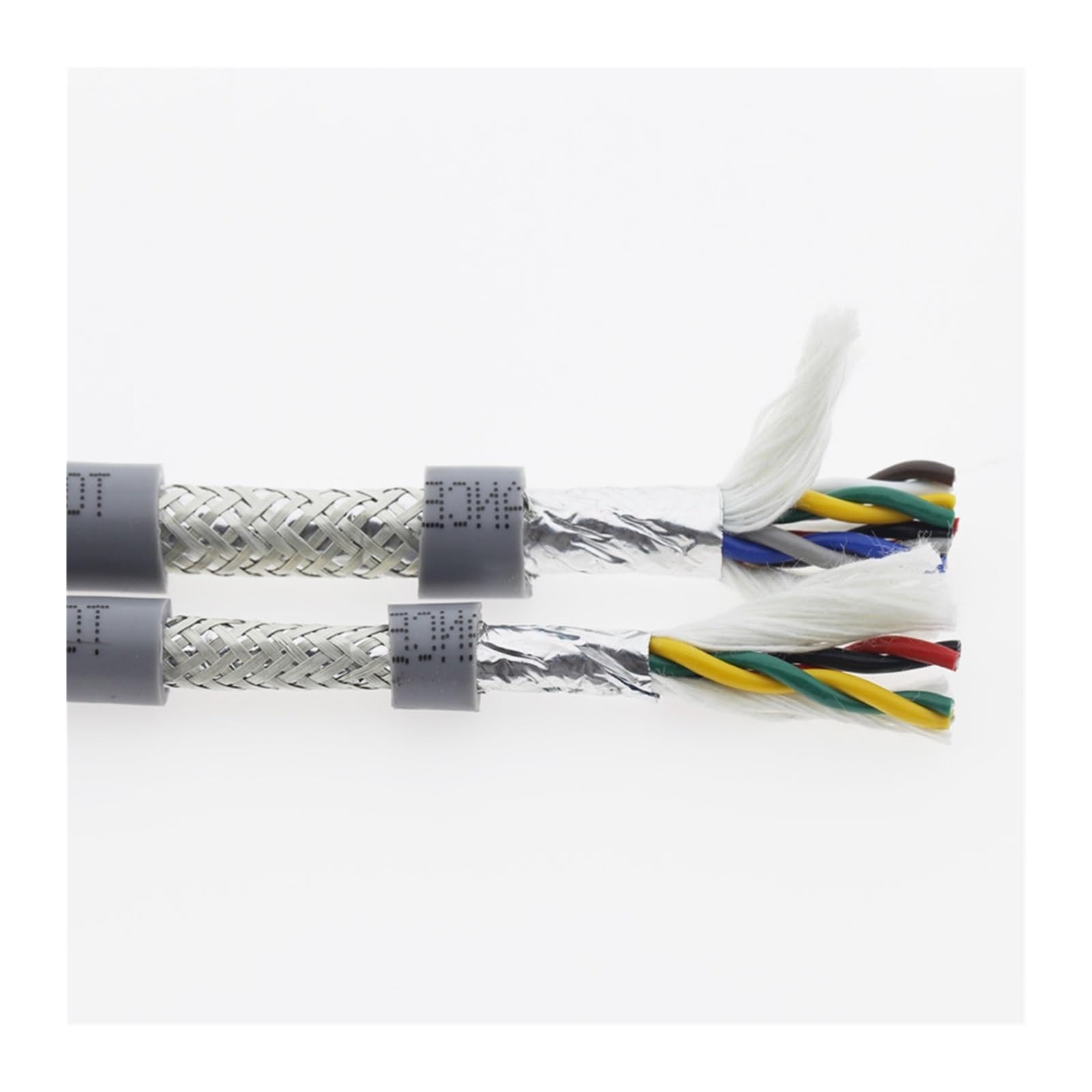 5 m langes, verdrilltes, abgeschirmtes Schleppleinenkabel, 2-8-adriges PVC