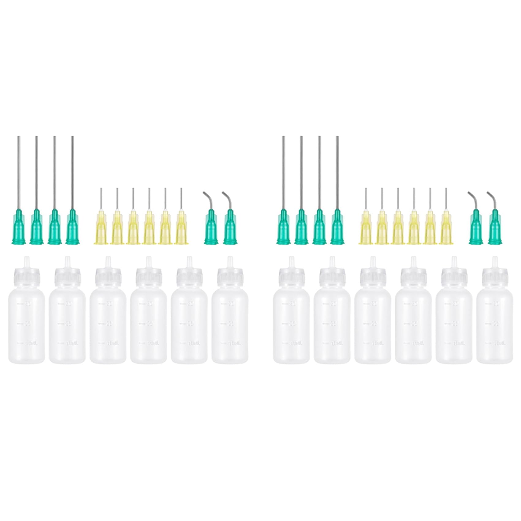 Jnchdghwa 2X Needle Tip Glue Applicator Bottles, Tip Squeeze Bottle Needle Oiler for Paint Craft Quilling Glue Liquid
