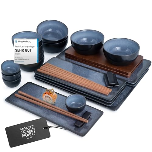 Moritz & Moritz VIDA 29-tlg. Sushi Geschirr Set für 4 Personen -...