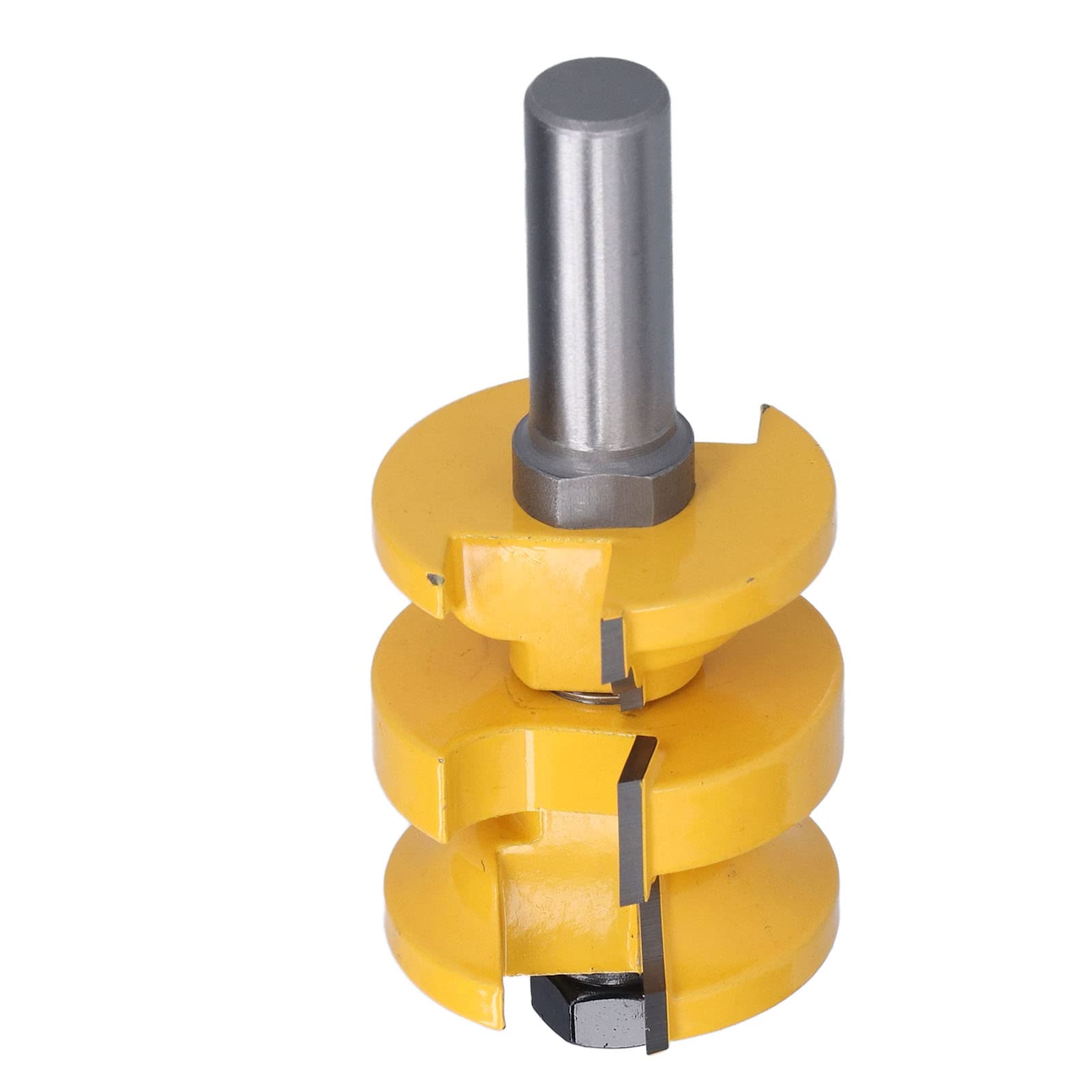 Set di Punte per Fresatura su Rotaia, Punta per Fresa per Telaio Porta in Acciaio Al Carbonio 3 Pezzi, Gambo da 1 2 Pollici, Tagli a Tenone Puliti, Rivestimento in PTFE Anti-gioco per la