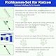 FOSER Flohkamm-Set für Hunde und Katzen, Selbstreinigendes Läusekamm (1 Stück - Grün)