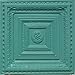 Brilliance Patina Green (24x24 PVC 20 mil) Ceiling Tile - Drop in Grid or Staple/Glue Application