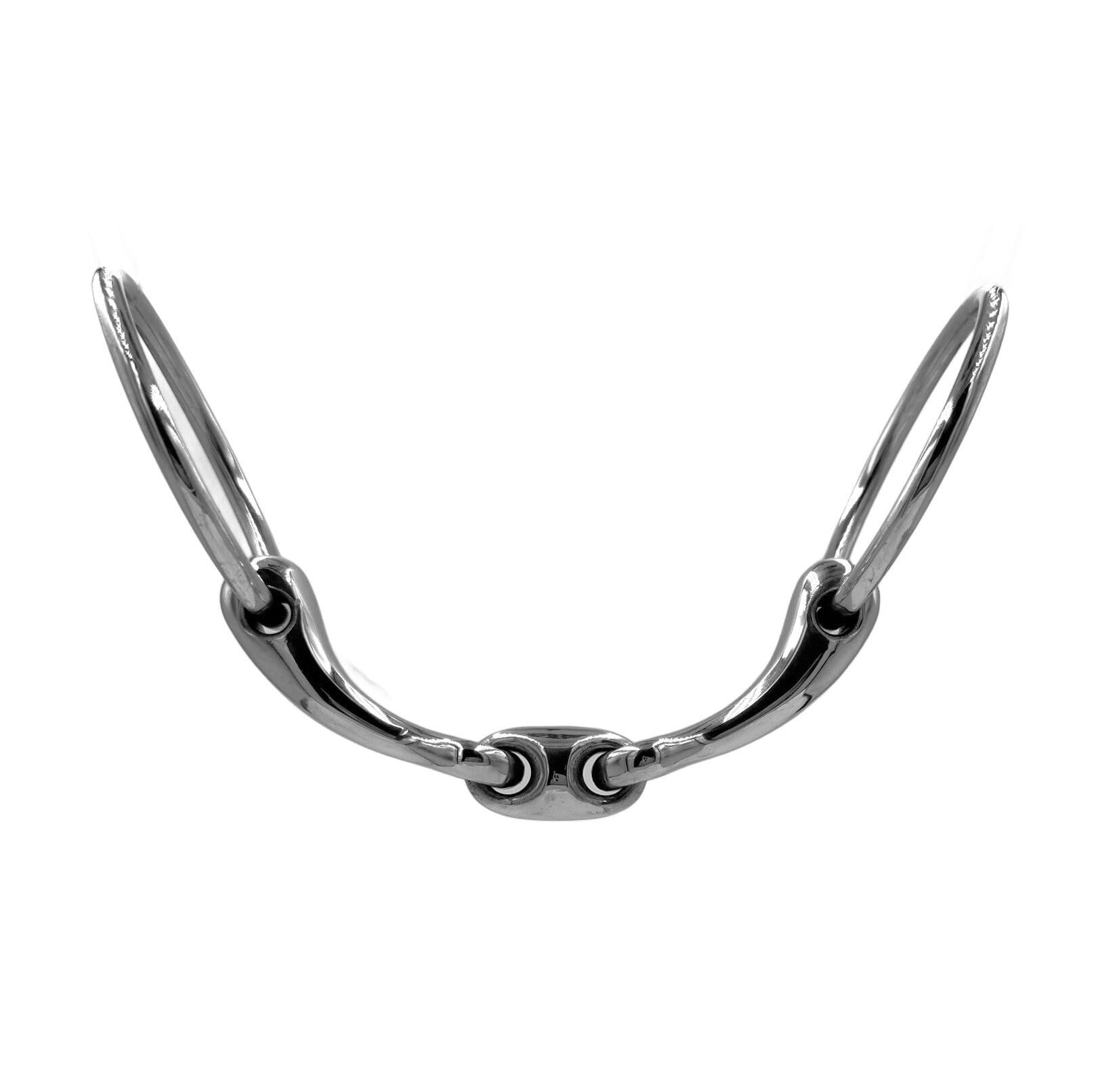 Gebiss ErgoBit Wassertrense Doppelt Gebrochen anatomisch Edelstahl Ringdurchmesser 65 mm Gebissstärke 16 mm