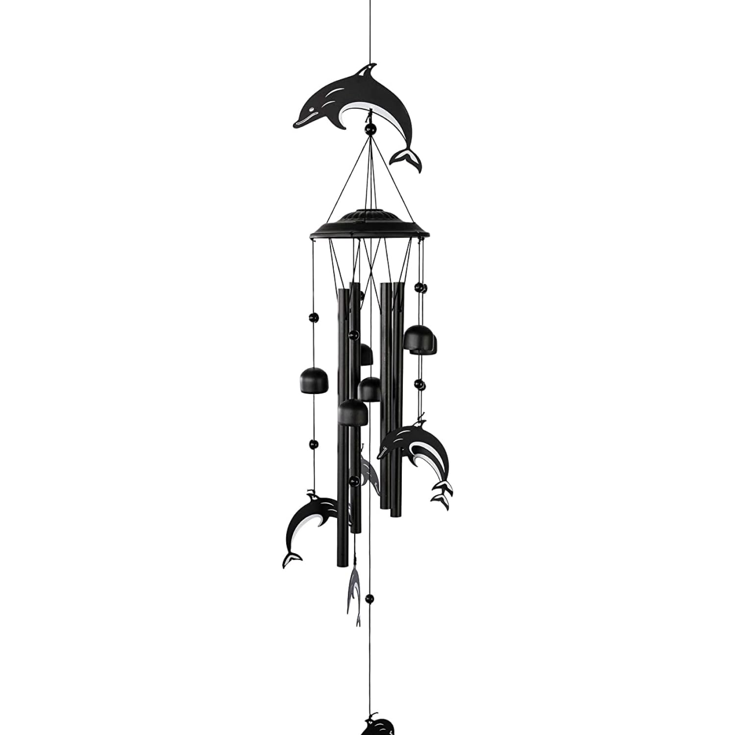 VP Home35" H Dolphins Wind Chimes for Outside Unique Dolphins Windchimes Outdoor Decoration Garden Decor This Beach Theme Wind Chimes are Best Gift for Women, Mom, Grandma, Unisex