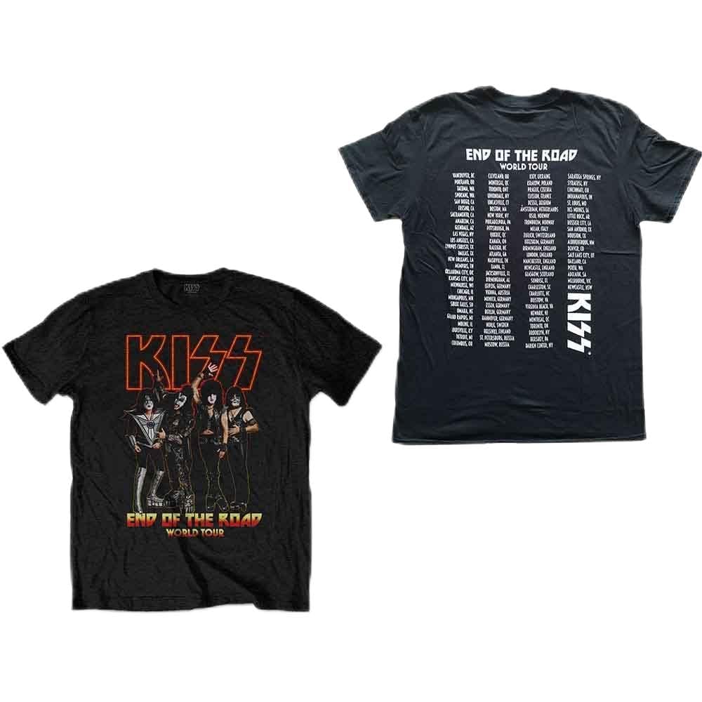 Kiss End of The Road Tour Official Tee T-Shirt Mens Unisex (Medium) Black