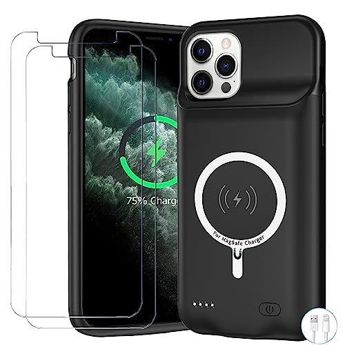 Battery Case for iPhone 11 Pro, Upgraded 10000mAh Battery Pack Rechargeable Charger Case with Carplay Wireless Charging Compatible with iPhone 11 Pro (5.8 inch) External Battery Charging Case (Black)