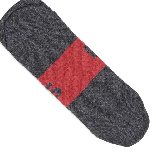 BOSS 2-Pack Solid Logo Cotton Ankle Socks, shadow grey, 7-133