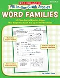 Word Families: 50 Cloze-Format Practice Pages That Target and Teach the Top 50 Word Families, Grades K-2 (Fill-in-the-Blank Stories)