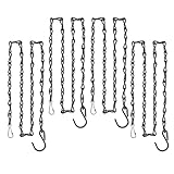 GrayBunny GB-6818C Hanging Chain, 35 Inch, Black, 4-Pack, For Bird Feeders, Planters, Fixtures, Lanterns, Suet Baskets, Wind Chimes and More! Outdoor / Indoor Us3
