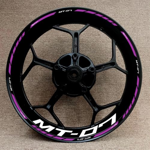 Autocollants réfléchissants jante MT-07 kit modification décoration roue 17 pouces résistant