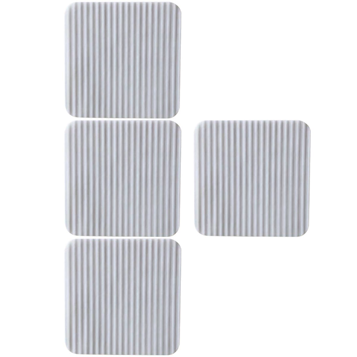 ABOOFAN Lot De 5 Autocollants pour Tapis Ruban Adhésif Double Face pour Tapis Non Adhésif pour Tapis Amovible pour Parquet 4 Pièces X 5