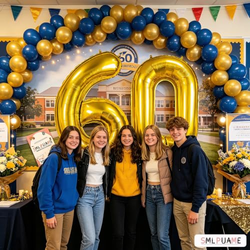 Image of 40 Inch Gold Number 100 Balloons, 100th Birthday Party Decorations