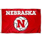 Nebraska Cornhuskers Volleyball Flag