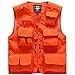 Los Hombres Al Aire Libre Chaleco De Pesca Chaleco Transpirable Casual con Bolsillo MúLtiple,Naranja,S