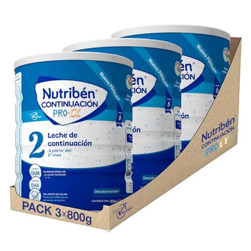 Nutribén Continuación Pro Alfa 2 - Leche en Polvo Bebé Continuación - Leche de Fórmula a Partir...
