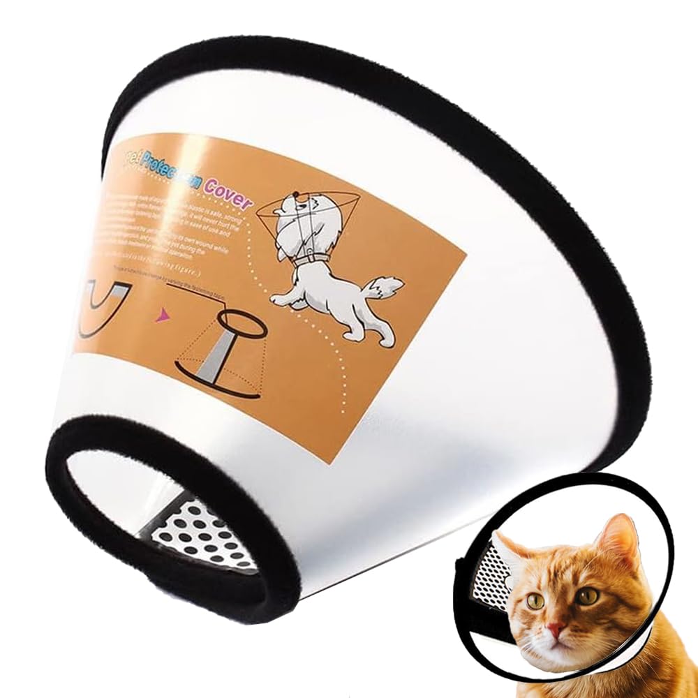 GUIYANIU Collar de cono para perro, collares de recuperación después de la cirugía para perros, conos de perro para mascotas para evitar mordeduras, cono protector de cuello para dejar de lamer,