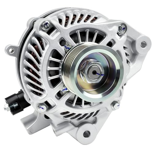 Alternator New 11176N 1.8L Compatible with 2006-2011 Honda Civic L4 80A 12V CW 7-Groove Pulley Replac for 31100RNAA01 31100RNAA01RM 31100RNAA012M2 AHGA67 A002TC1391