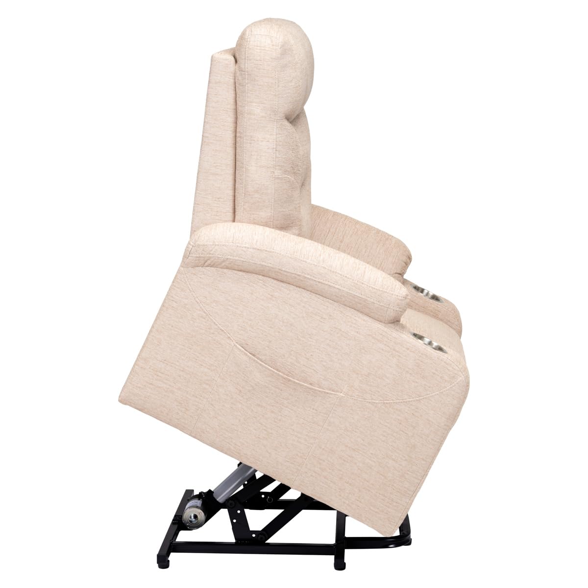 Gremium Poltrona Relax Elettrica Con Sistema Alzapersona, Massaggiante E Riscaldante Con Reclinazione a Letto E Seduta Ergonomica In Tessuto