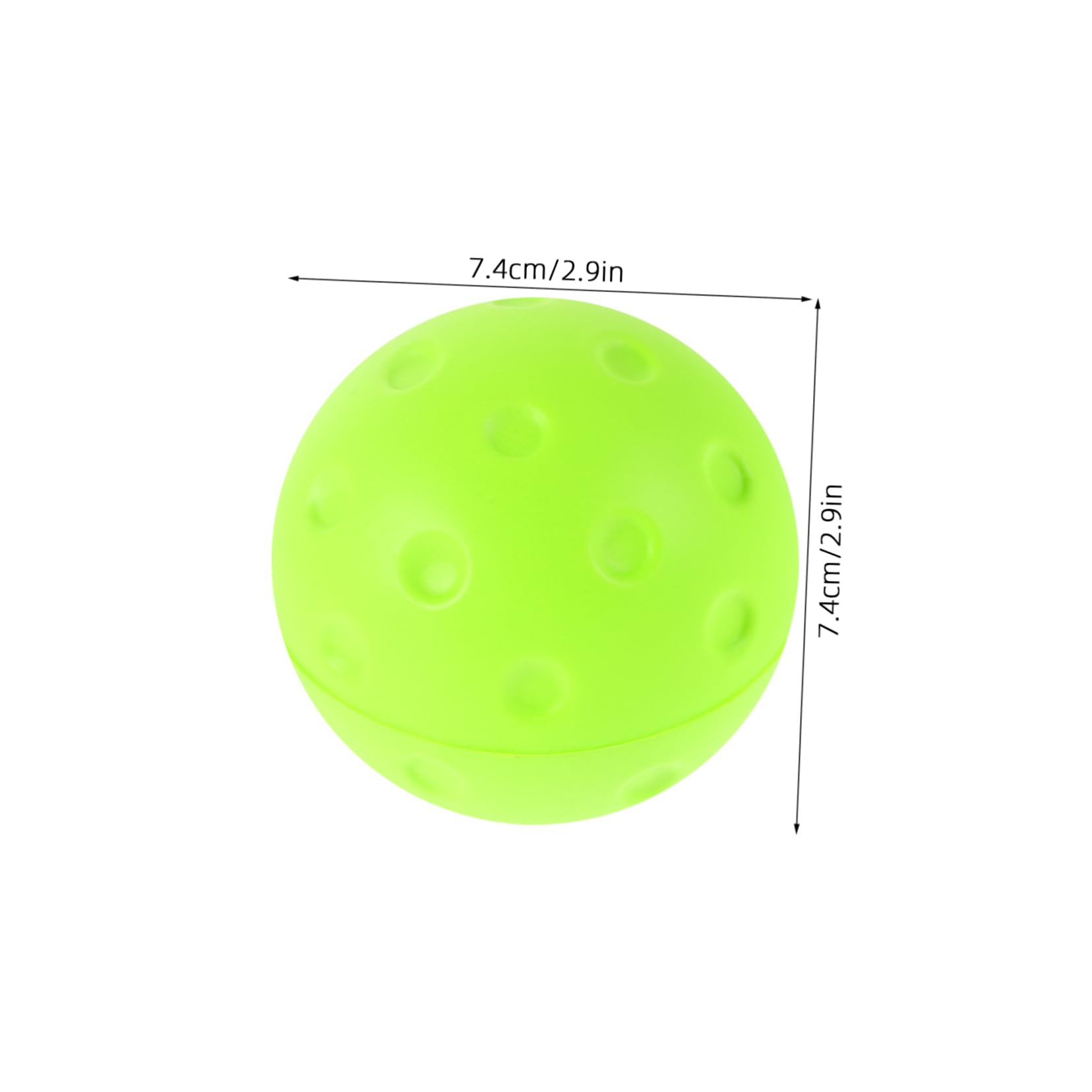 BESTonZON 1 Set Soft Balls Outdoor Indoor Noise Reduction Practice Balls 74mm Silent Set