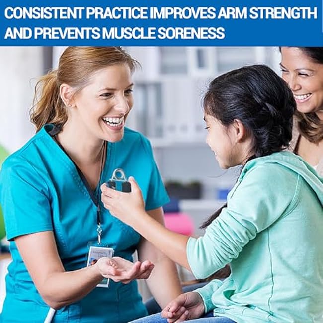 Hand Grip Strengthener Set, Forearm Exerciser, Finger Exercise Gripper, Grip Strength Trainer, hand Trainer-Soft Foam Hand Exerciser for Quickly Increasing Forearm and Hand Grips,2 Pack