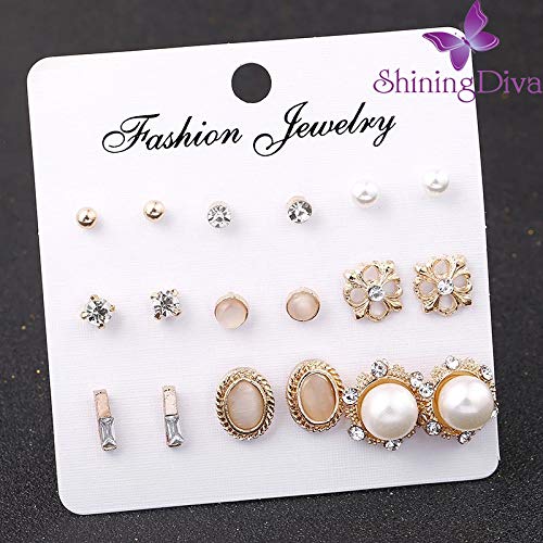 Pearl Stud Earrings for Girls
