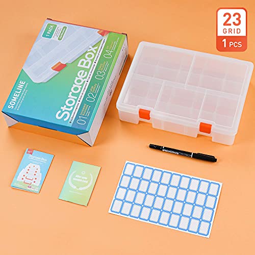 SOMELINE Sortimentsbox Sortierboxen Stabile Werkzeugbox mit Anpassbaren Fächer Schmuckkasten für Schmuck Werkzeugkoffer… – Bild 7