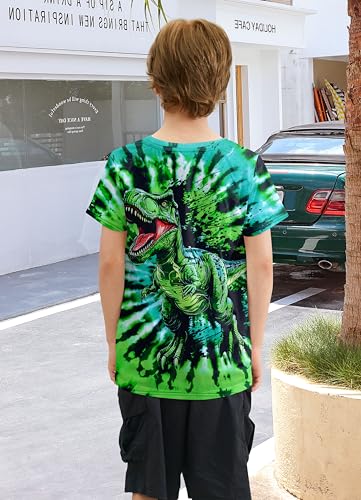 Image of Boys Tie Dye Shirt Size 4-14 Hippies Senior Rainbow Tees T Shirts for Kids | Tees T shirts for Kids