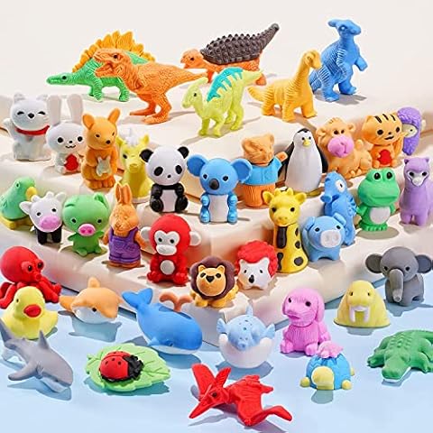 Juego de 30 gomas de borrar en forma de animales Cover