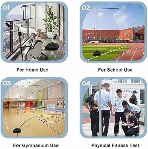 Probador de salto vertical para gimnasio escolar y entrenamiento de baloncesto 8
