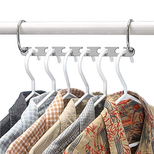 Wonder Hanger Platinum, Space-Saving Closet Organizers, 4 Pack, Chrome #TOP4