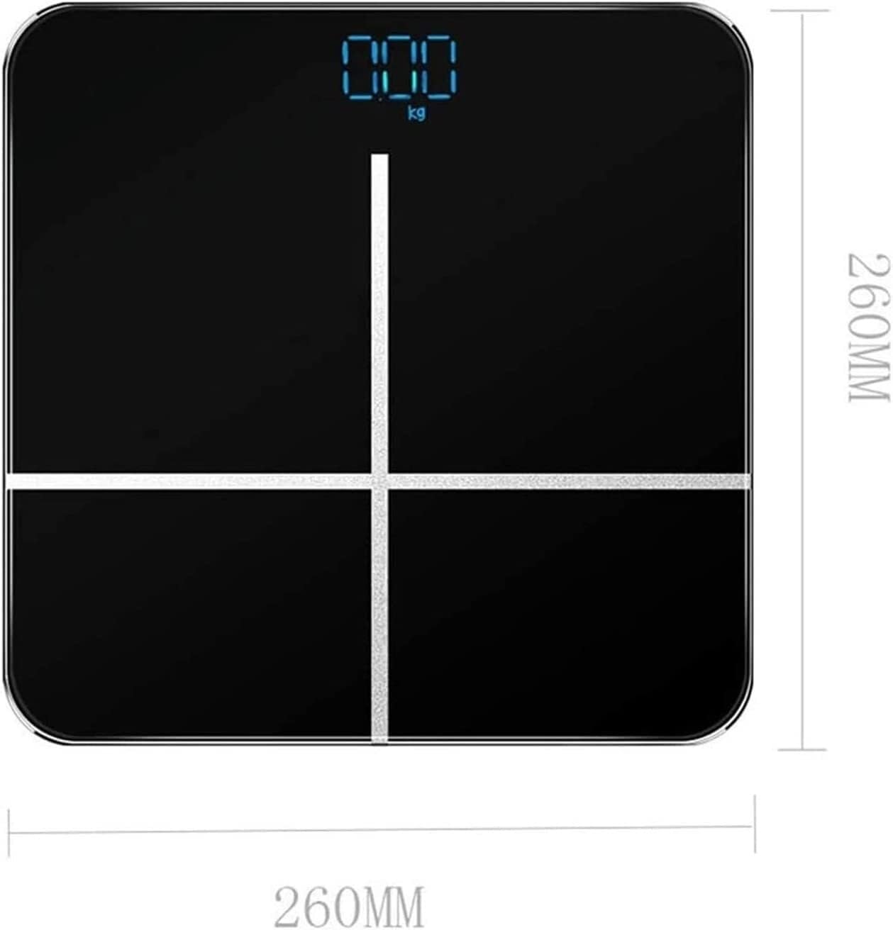Báscula De Baño Digital Báscula De Peso con Pantalla Digital Báscula De Baño Casera Báscula Electrónica Báscula De Grasa Corporal Control De Peso