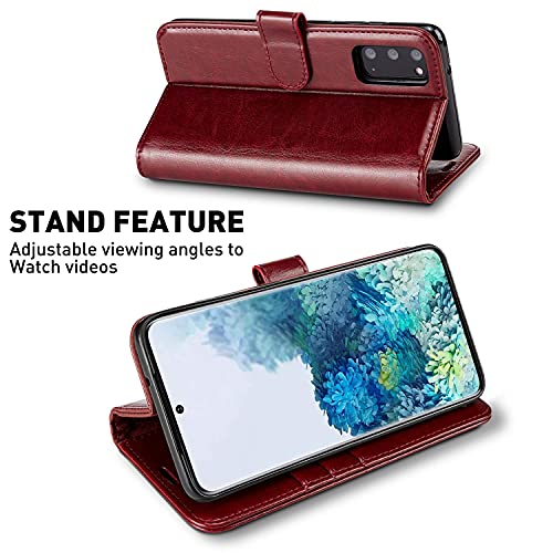 Funda cartera Samsung S20 MONASAY con protector pantalla y cuero tapa 4
