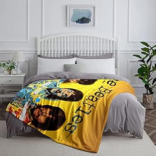 YLFC Jeté lit The Beatles Print Throw Blanket Fuzzy Blanket John Winston Lennon Throw Couverture Flanelle Soft Flanelle Soft Fleece Blanket Bed Throw 120x150cm - Les Beatles, Paul McCartney, John Lennon, RIngo Starr, George Harrison YLFC Jeté lit The Beatles Print Throw Blanket Fuzzy Blanket John Winston Lennon Throw Couverture Flanelle Soft Flanelle Soft Fleece Blanket Bed Throw 120x150cm – Image 5