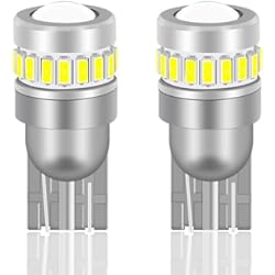 Luces Del Tablero Renault Clio SageSunny 2pcs Bombilla W5W T10 LED 6500K Blanco 12V LED 194 168 2825 Lámpara para Coche de Moto Luces de Placa, Luces de Techo, Luces de Posición, Luz de Tablero