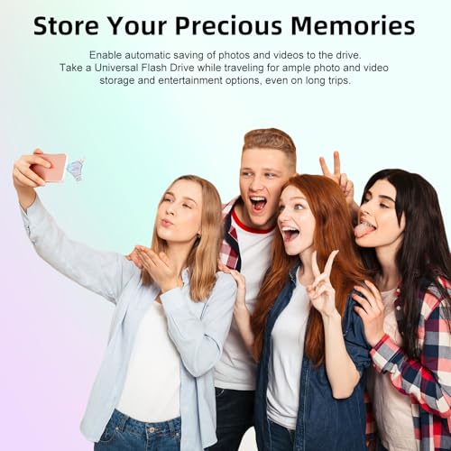 MFi Certified USB 3.0 Flash Drive 128GB for iPhone, 3in1 External Memory Photo Keeper Storage Stick for Picture/Video/Data Saver/Backup, High Speed Thumb/Jump/Hard Drives for iPhone/iPad/Android/PC - Image 4