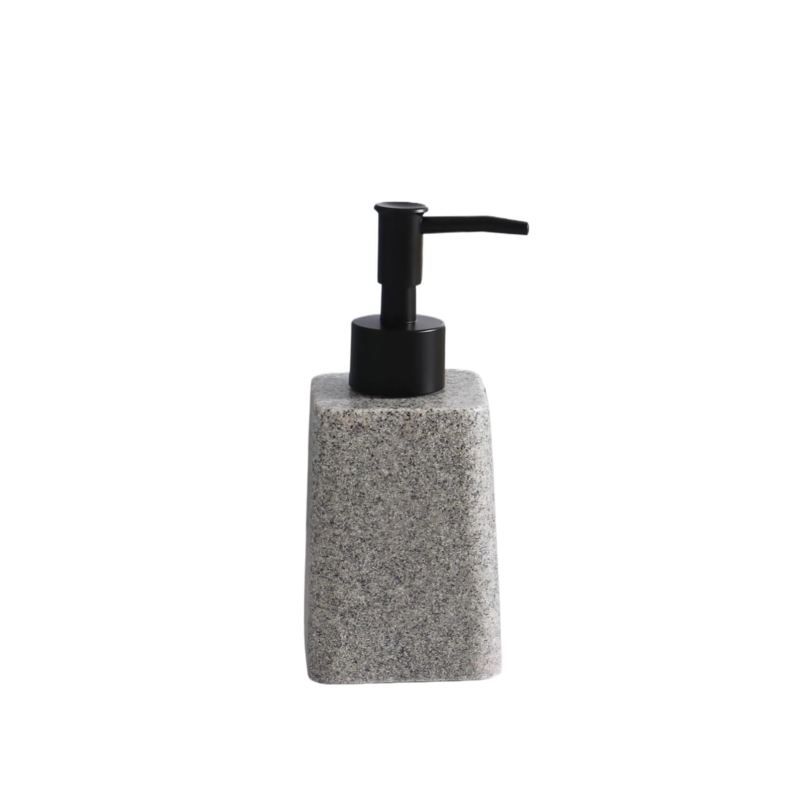 Cyairong-22 Women's Gris Soap Dispenser Stylish Travertine Soap Dispenser; Luxury Hotel-Style Body Lotion Bottle(Gris)