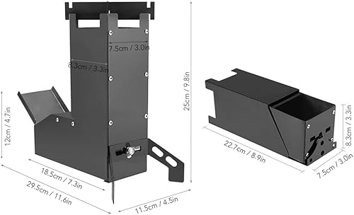 Miniatura 3 de Estufa portátil de mochilero pequeña estufa de campamento plegable de leña al aire libre multifuncional para senderismo, camping, picnic, barbacoa,