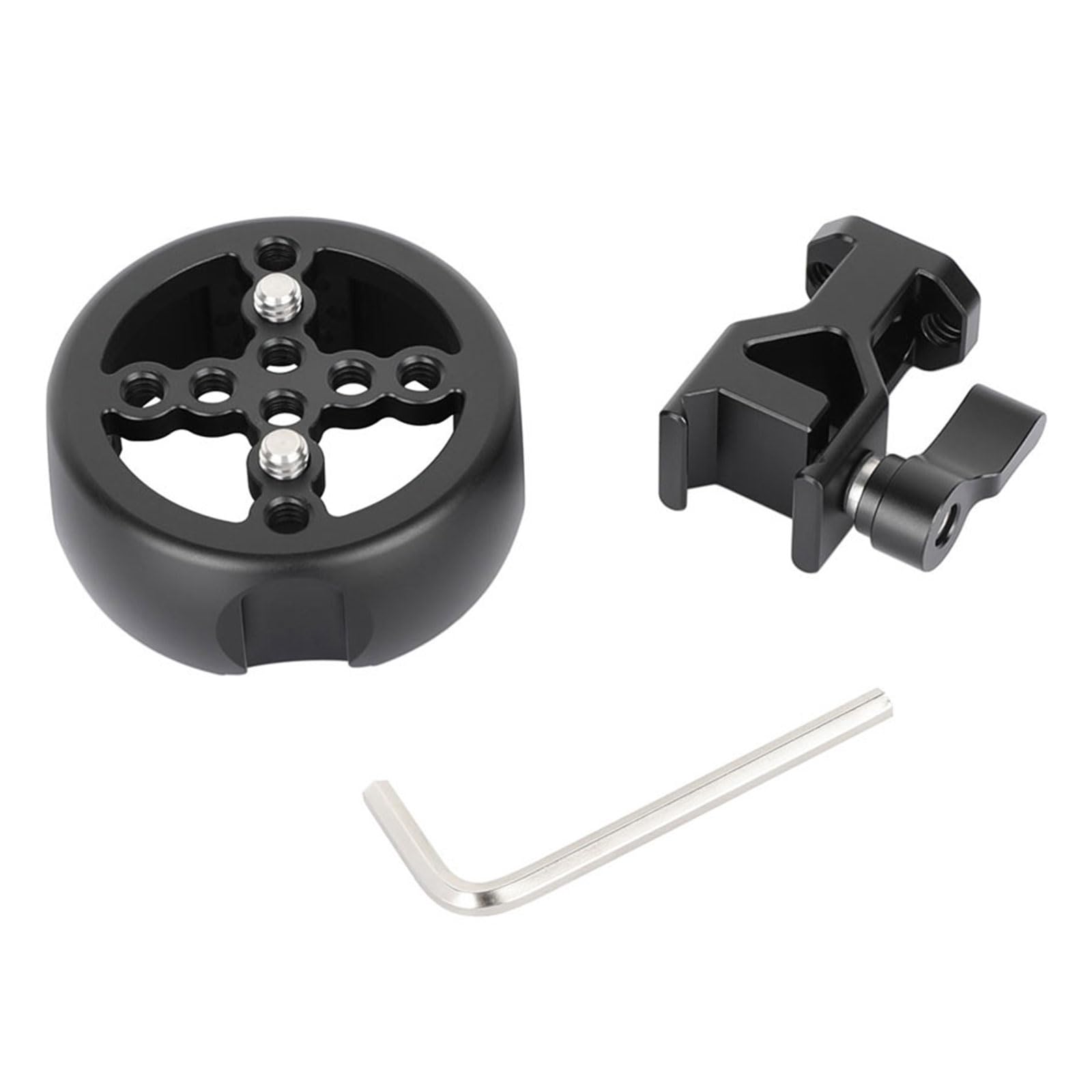 Uchwyt do montażu aparatu o wysokiej wytrzymałości aluminiowy ergonomiczny uchwyt zaciskowy uchwyt boczny 3 / 20.3 cm-16 do 1/10.2 cm-20 adapter uchwyt fotograficzny