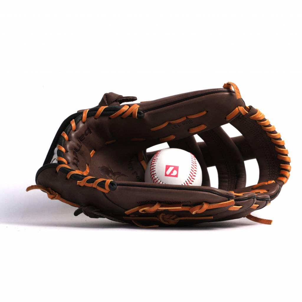 BARNETT GL-130 RH Gant de Baseball Cuir de compétition Outfield 13, pour gaucher, Marron