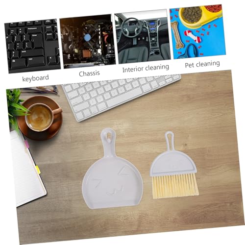 HIAKDOFT Mini Besen und Kehrschaufel Set Kompakt und Vielseitig für Haushalt Büro und Auto Platzsparend und Geeignet für Kleine Reinigungsaufgaben als Besen für Tischbesen – Bild 8