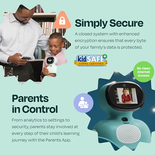 Miko Mini - Interactive Robot for Kids - For STEAM Learning - With Conversational AI - Tech Gift for Kids - Coding, Dancing Robot with Learning Games - For Boys & Girls Ages 4-10 - Blue - Image 7