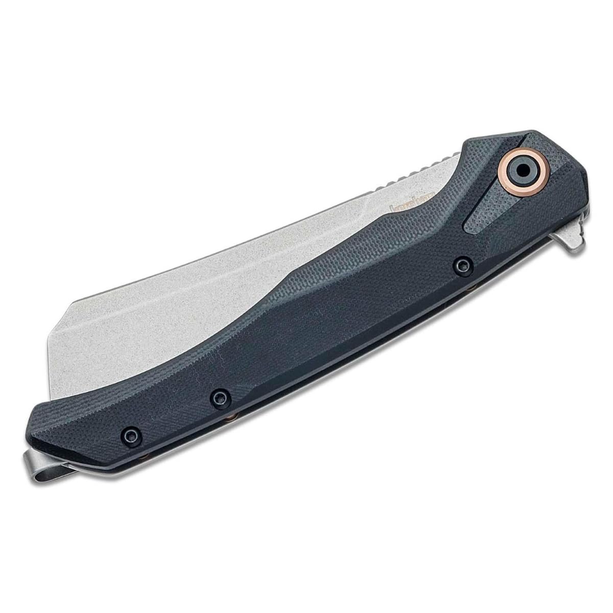 Kershaw Knives Strata Cleaver Frame Lock 2078 KVT Black G10 and D2 Pocket Knife