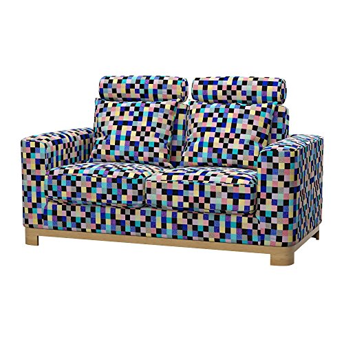 Soferia - IKEA SALEN Funda para sofá de 2 plazas, Mozaik Blue