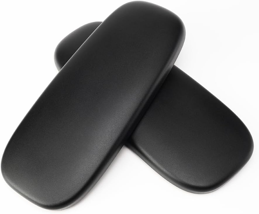 MingYi.office Arm Pads Caps Replacement for Humanscale Smart Office Chair in Black/Grey Color 1 Set (2pcs) (Black)