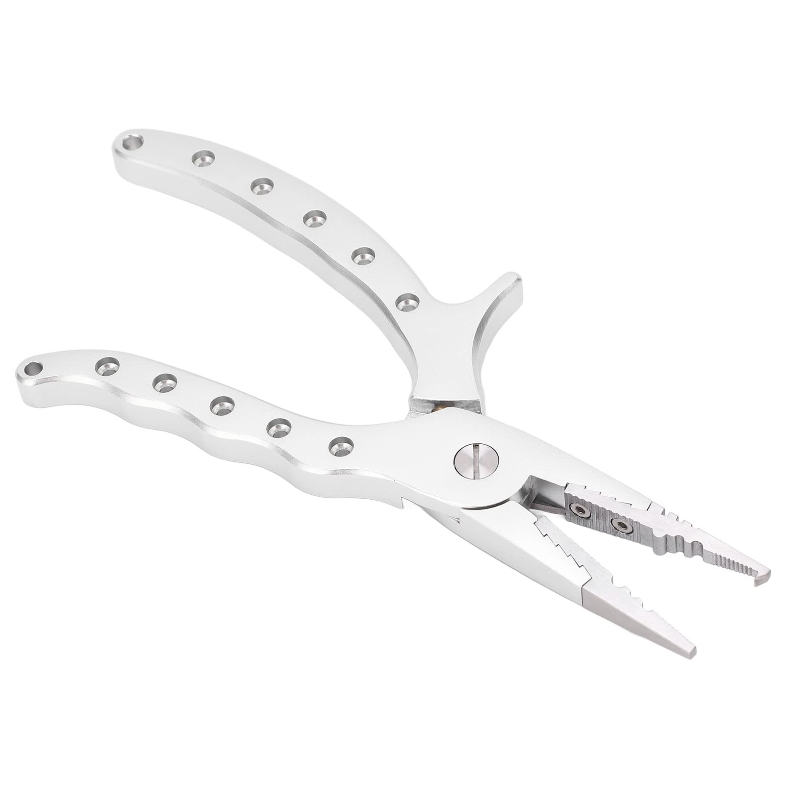 Pinza da Pesca in Acqua salata, Pinza da Pesca in Alluminio con Impugnatura ergonomica, Lega di Alluminio per Pesca in Acqua Dolce e salata, Pinza Multifunzione per Splittin